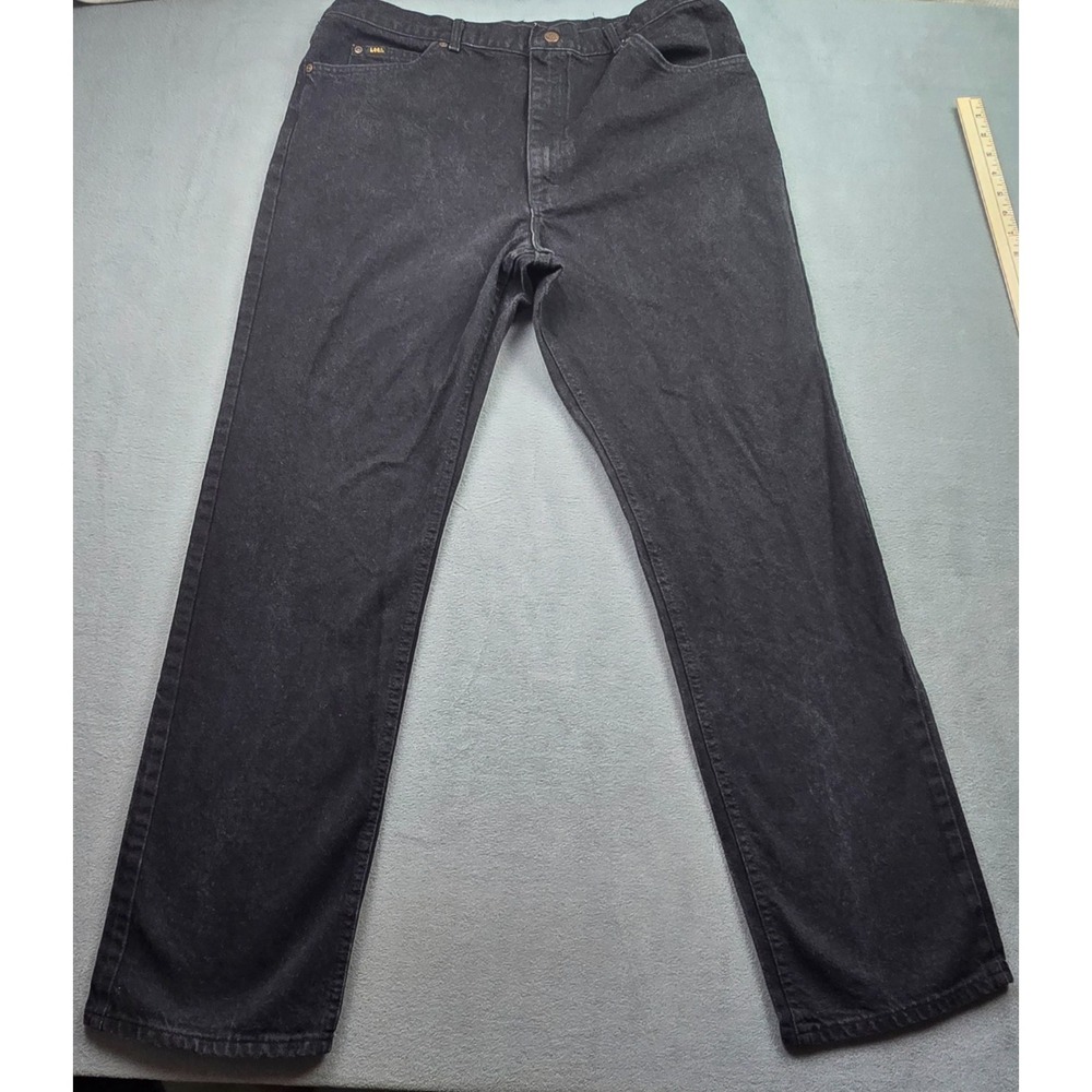Lee Black Jeans MEN'S Size 40 x 34 Made in USA